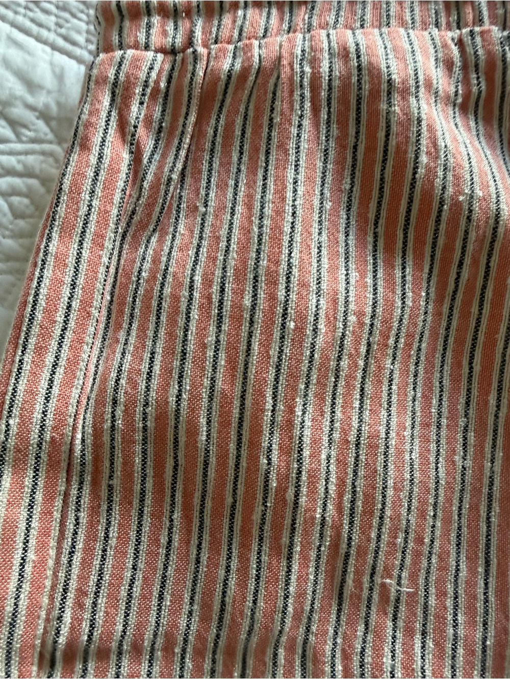 2 pairs Billabong Striped Pull-On Shorts in Coral and Teal - Picture 2 of 10